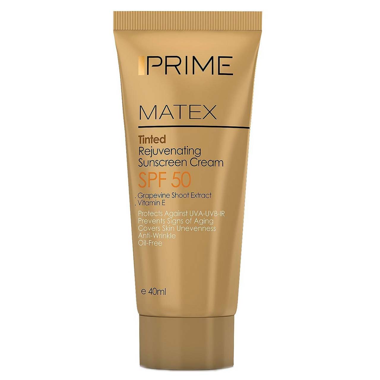 کرم ضد آفتاب جوان کننده بیرنگ پریم Prime با SPF50 حجم 40 میلی لیتر